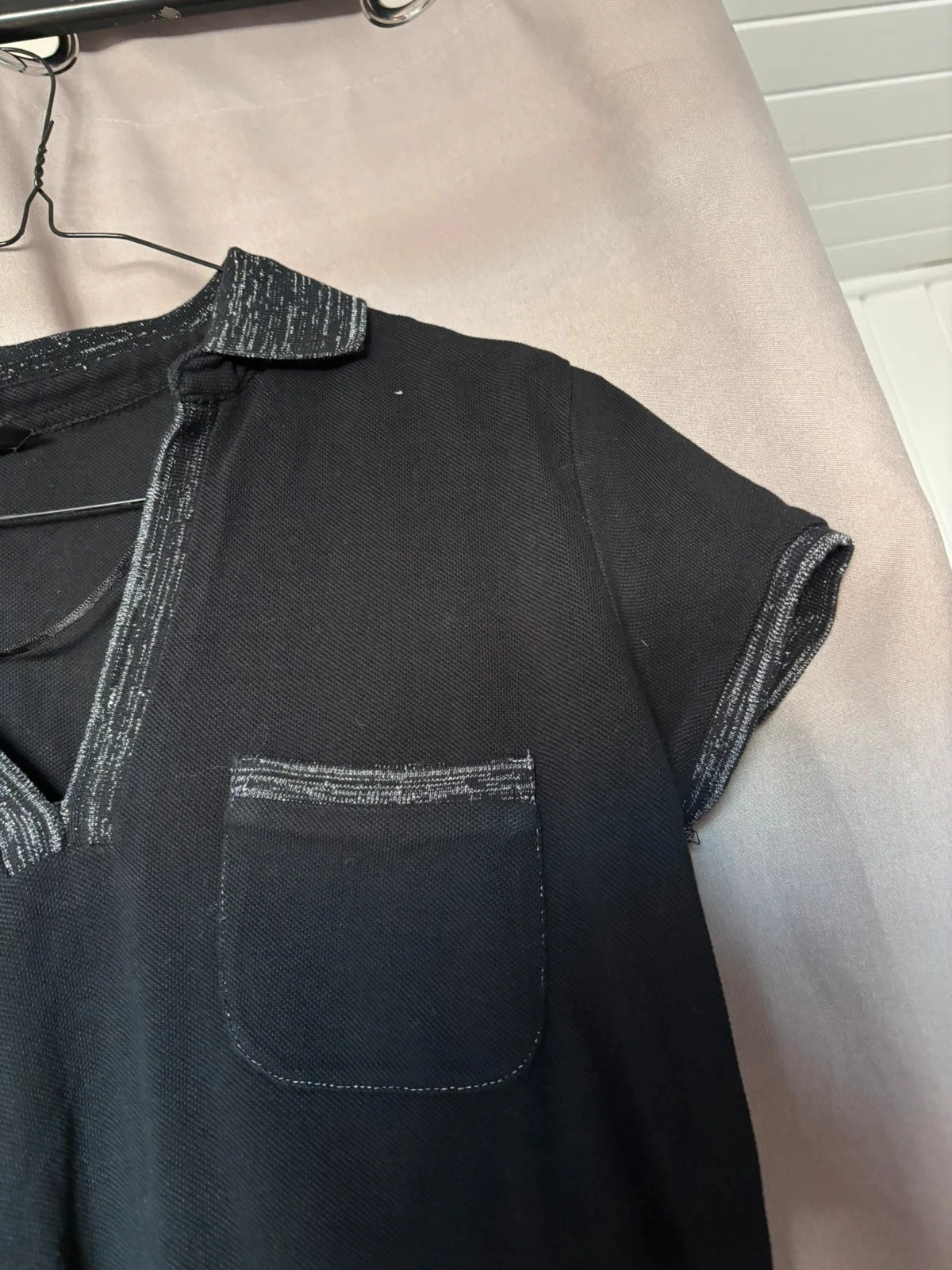 Kaporal black sequin polo size M – photo 3